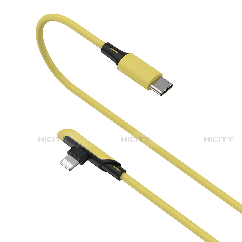 Chargeur Cable Data Synchro Cable D10 pour Apple iPhone 12 Max Jaune Plus