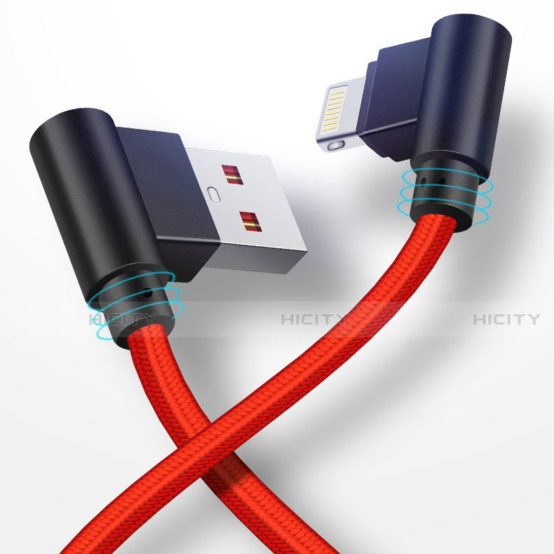 Chargeur Cable Data Synchro Cable D15 pour Apple iPhone 13 Mini Rouge Plus