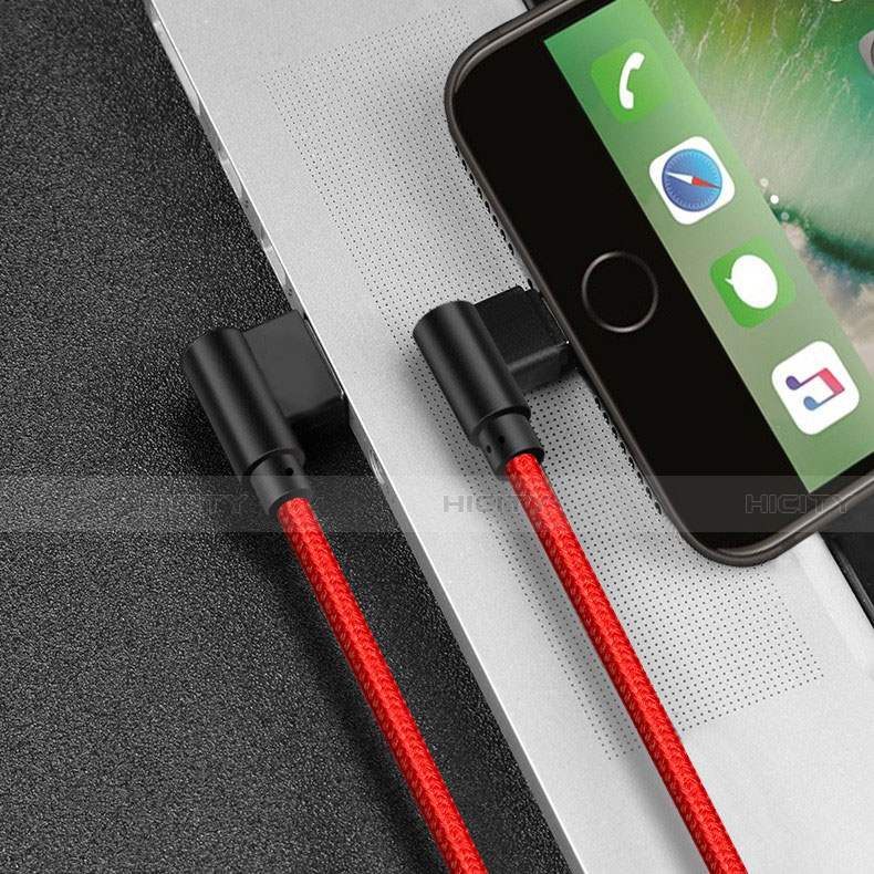 Chargeur Cable Data Synchro Cable D15 pour Apple iPhone 14 Plus Rouge Plus