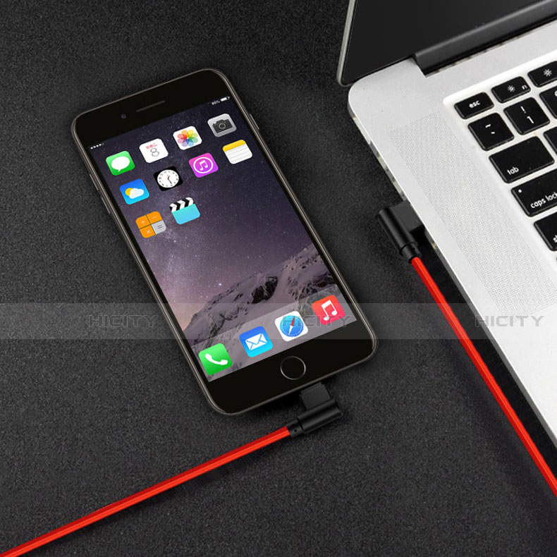 Chargeur Cable Data Synchro Cable D15 pour Apple iPhone 14 Pro Max Rouge Plus