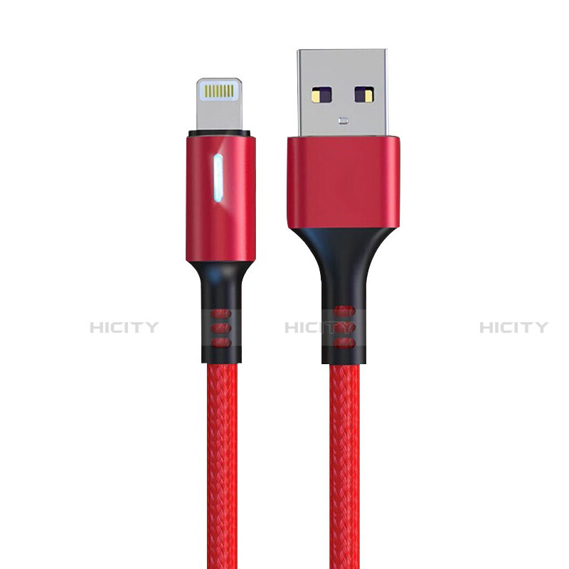 Chargeur Cable Data Synchro Cable D21 pour Apple iPhone 14 Plus Rouge Plus