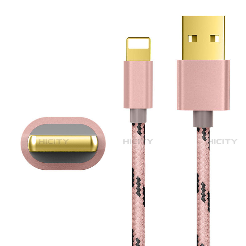 Chargeur Cable Data Synchro Cable L01 pour Apple iPhone 12 Or Rose Plus