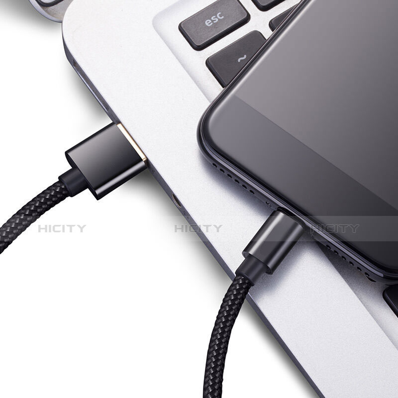 Chargeur Cable Data Synchro Cable L02 pour Apple iPhone 11 Noir Plus