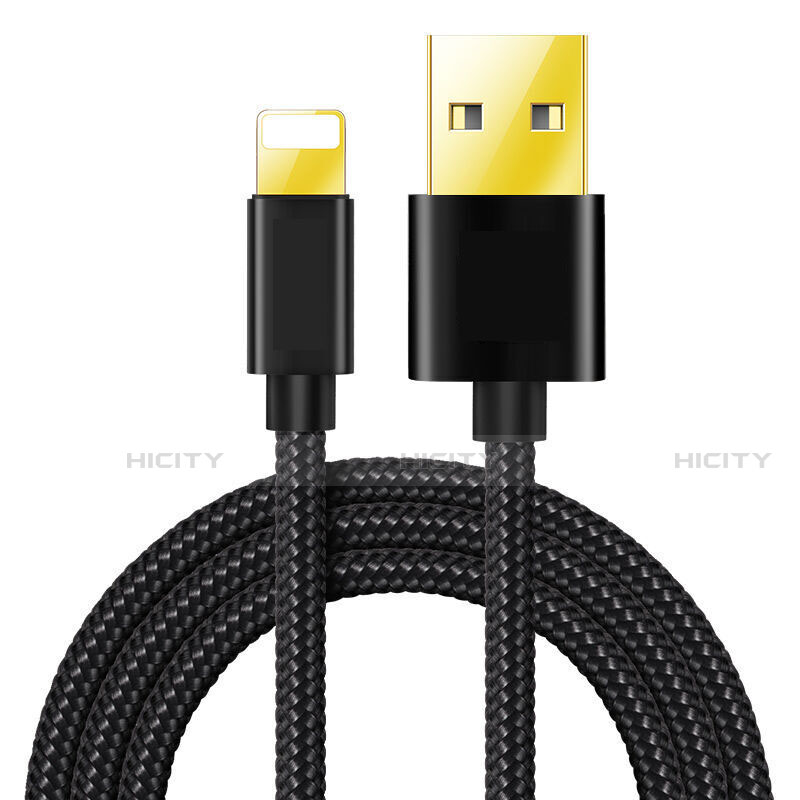 Chargeur Cable Data Synchro Cable L02 pour Apple iPhone 14 Plus Noir Plus