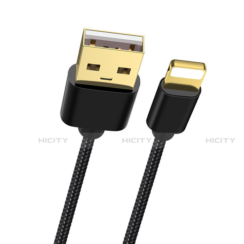 Chargeur Cable Data Synchro Cable L02 pour Apple iPhone 14 Plus Noir Plus