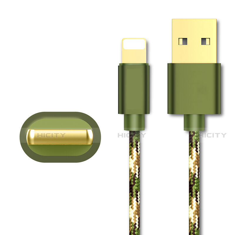 Chargeur Cable Data Synchro Cable L03 pour Apple iPhone 14 Plus Vert Plus