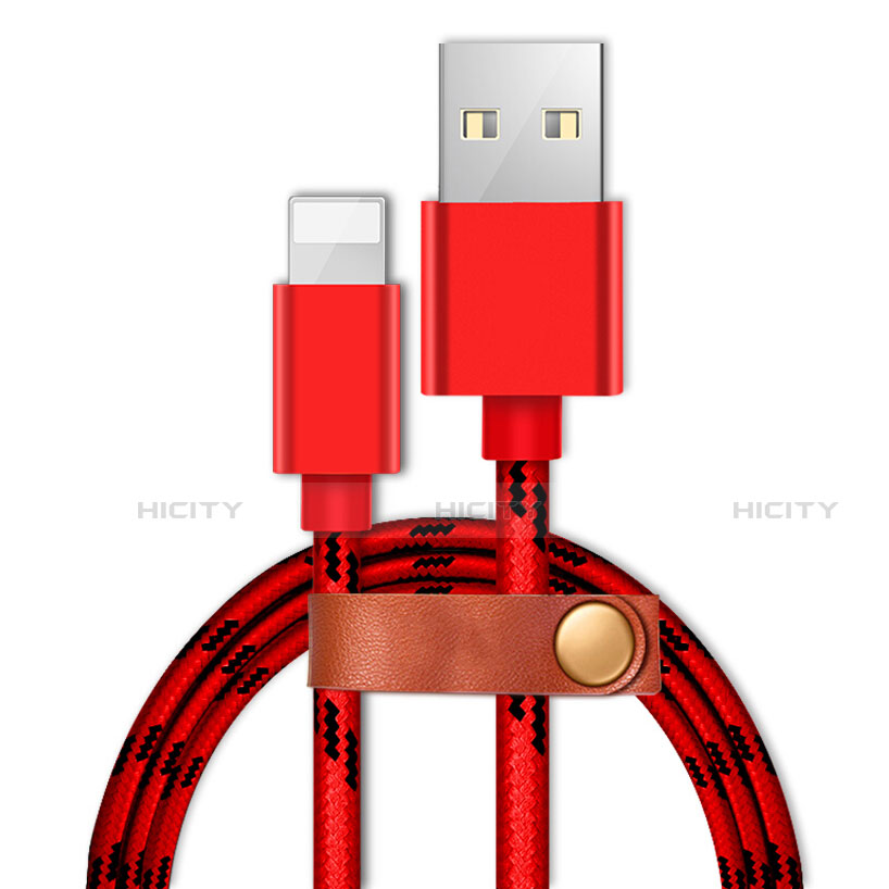Chargeur Cable Data Synchro Cable L05 pour Apple iPhone 13 Mini Rouge Plus