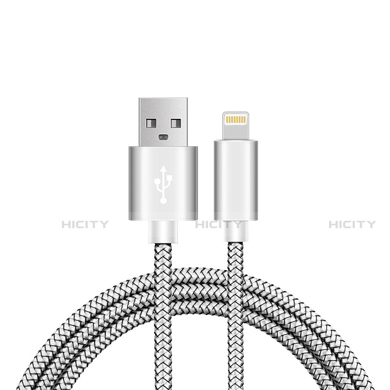 Chargeur Cable Data Synchro Cable L07 pour Apple iPhone SE (2020) Argent Plus