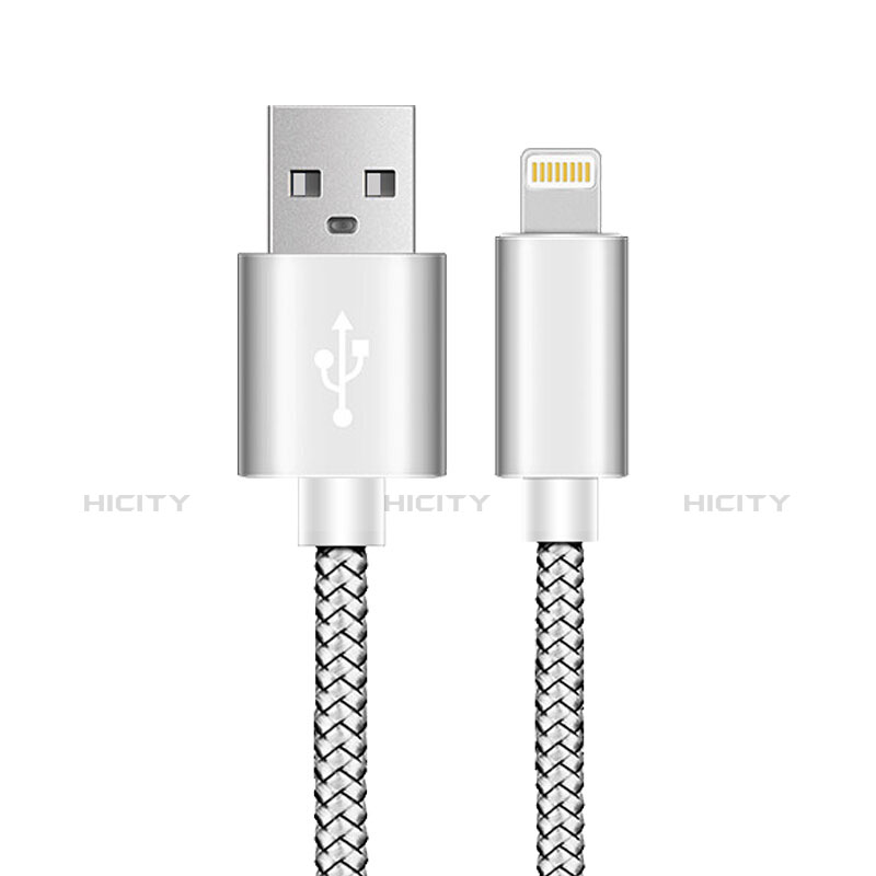 Chargeur Cable Data Synchro Cable L07 pour Apple iPhone Xs Max Argent Plus