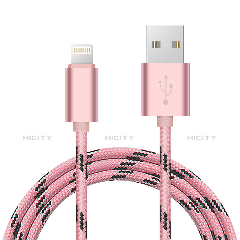Chargeur Cable Data Synchro Cable L10 pour Apple iPhone 11 Pro Max Rose Plus