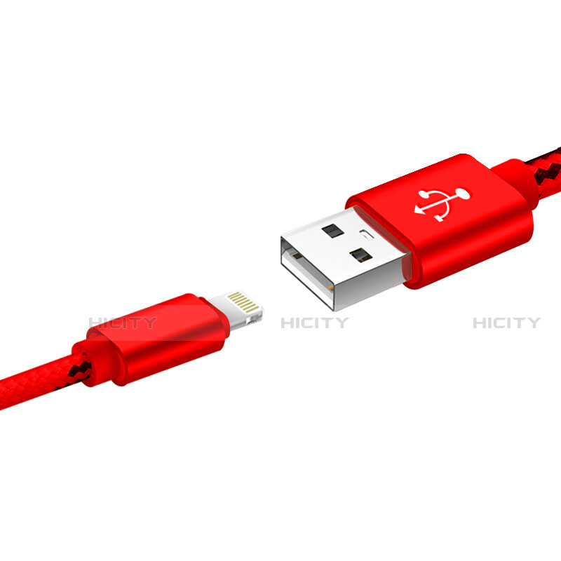 Chargeur Cable Data Synchro Cable L10 pour Apple iPhone 14 Pro Max Rouge Plus