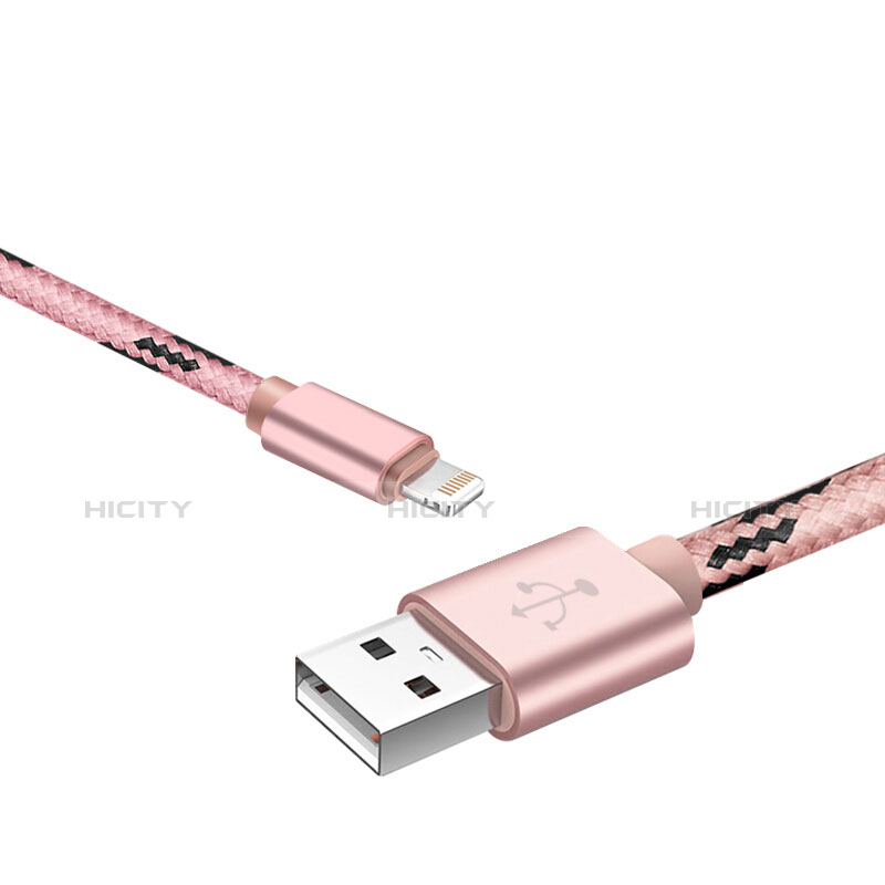 Chargeur Cable Data Synchro Cable L10 pour Apple iPhone 5 Rose Plus