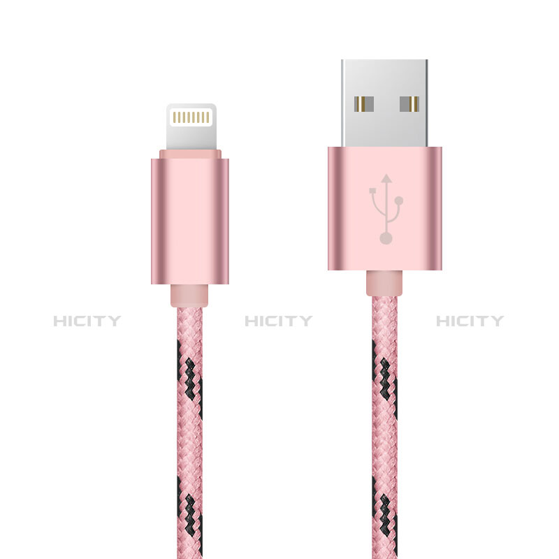 Chargeur Cable Data Synchro Cable L10 pour Apple iPhone X Rose Plus