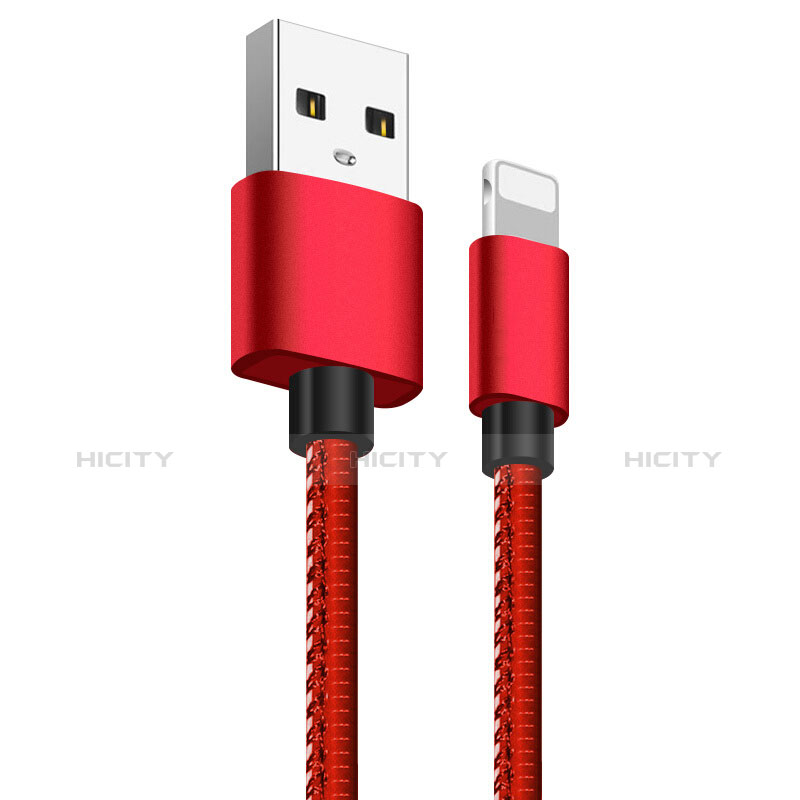 Chargeur Cable Data Synchro Cable L11 pour Apple iPhone 11 Pro Max Rouge Plus