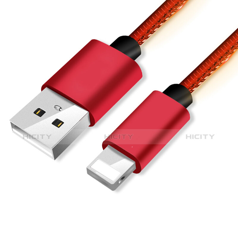 Chargeur Cable Data Synchro Cable L11 pour Apple iPhone X Rouge Plus