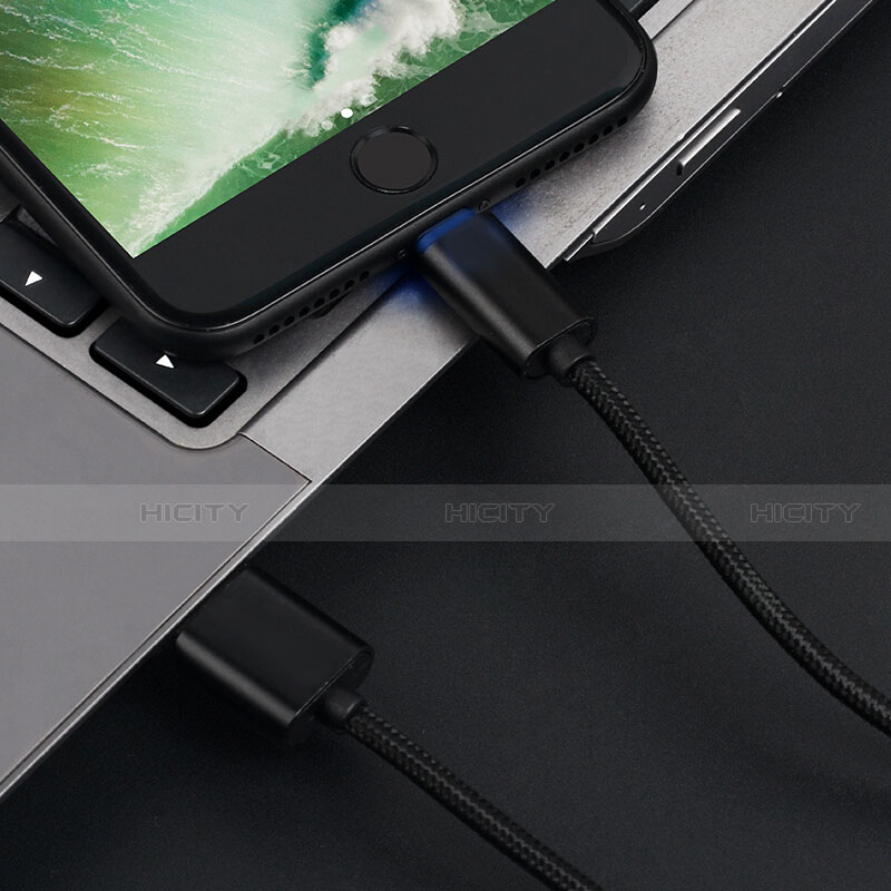 Chargeur Cable Data Synchro Cable L13 pour Apple iPhone 13 Mini Noir Plus