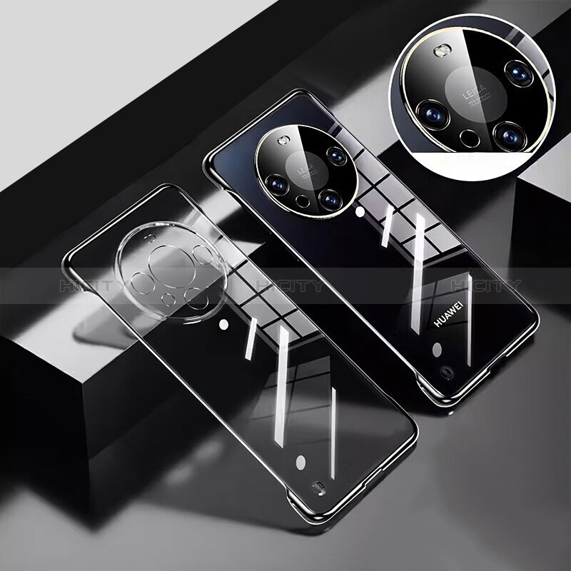 Coque Antichocs Rigide Sans Cadre Transparente Crystal Etui Housse H01 pour Huawei Mate 60 Pro Noir Plus