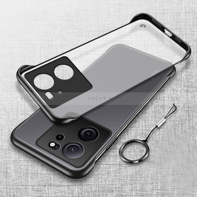 Coque Antichocs Rigide Sans Cadre Transparente Crystal Etui Housse H02 pour Xiaomi Mi 13T 5G Noir Plus