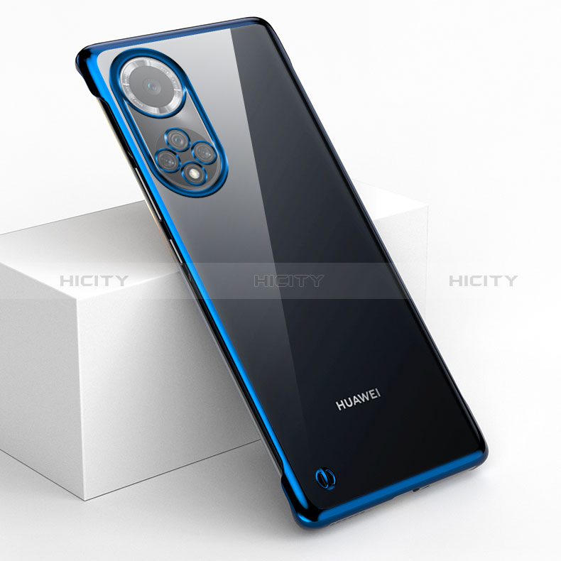 Coque Antichocs Rigide Sans Cadre Transparente Crystal Etui Housse pour Huawei Honor 50 Pro 5G Bleu Plus