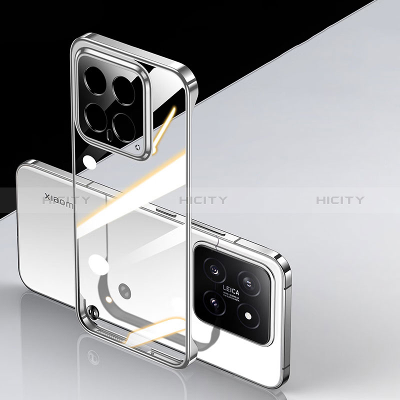 Coque Antichocs Rigide Sans Cadre Transparente Crystal Etui Housse pour Xiaomi Mi 14 Pro 5G Argent Plus