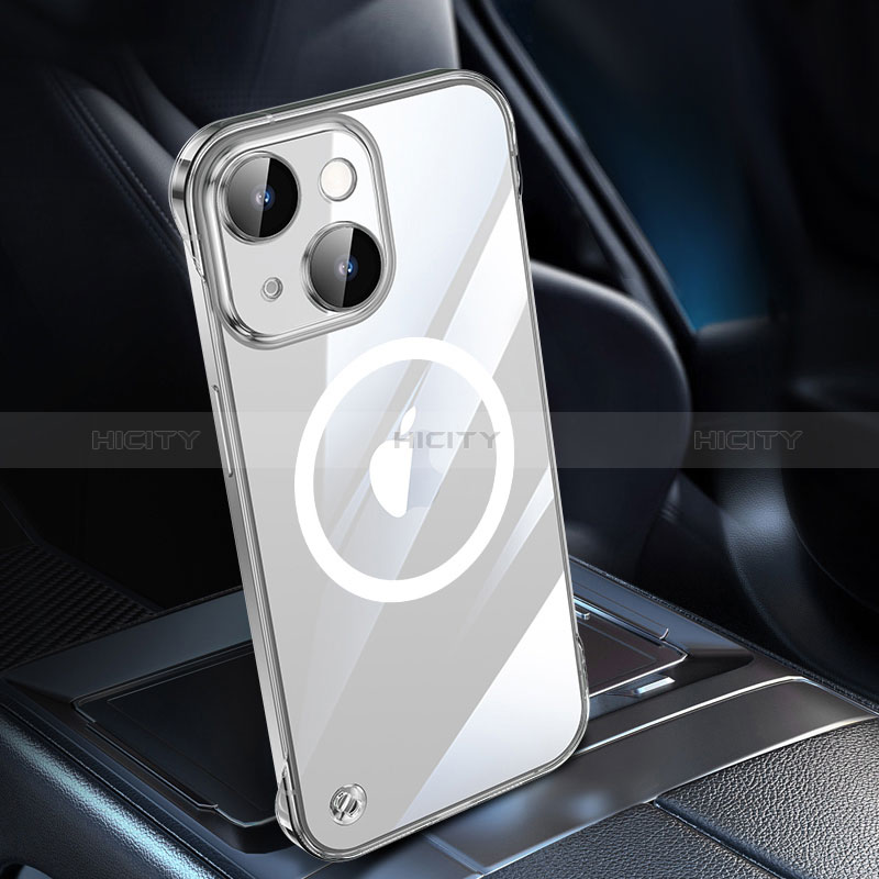 Coque Antichocs Rigide Transparente Crystal Etui Housse avec Mag-Safe Magnetic Magnetique QC1 pour Apple iPhone 14 Plus Plus