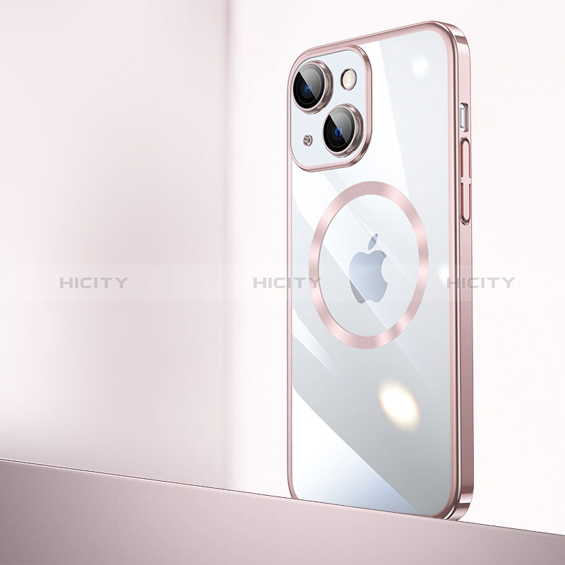 Coque Antichocs Rigide Transparente Crystal Etui Housse avec Mag-Safe Magnetic Magnetique QC2 pour Apple iPhone 14 Plus