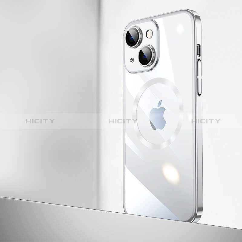 Coque Antichocs Rigide Transparente Crystal Etui Housse avec Mag-Safe Magnetic Magnetique QC2 pour Apple iPhone 15 Plus Plus