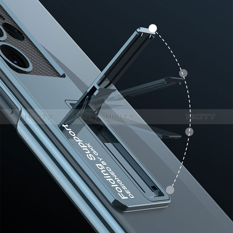 Coque Antichocs Rigide Transparente Crystal Etui Housse avec Support AC1 pour Samsung Galaxy S23 Ultra 5G Plus