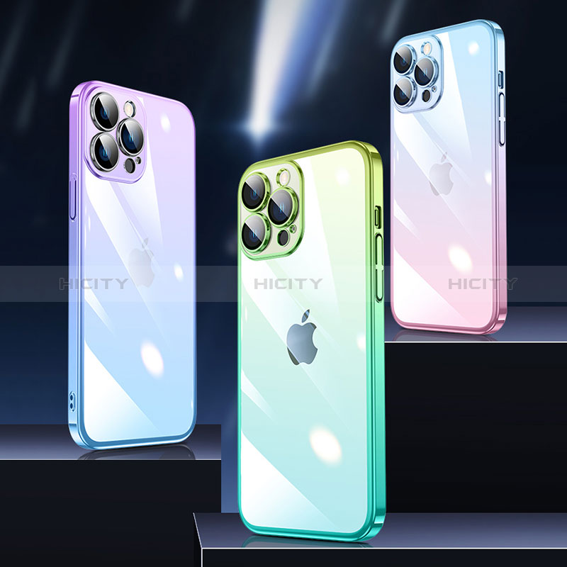 Coque Antichocs Rigide Transparente Crystal Etui Housse Degrade QC1 pour Apple iPhone 15 Pro Plus