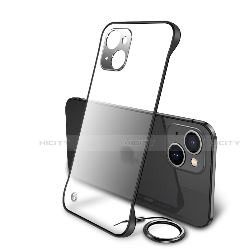 Coque Antichocs Rigide Transparente Crystal Etui Housse H01 pour Apple iPhone 14 Noir Plus
