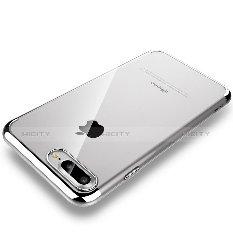 Coque Antichocs Rigide Transparente Crystal Etui Housse H01 pour Apple iPhone 7 Plus Argent Plus