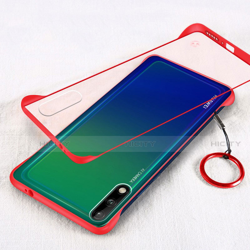 Coque Antichocs Rigide Transparente Crystal Etui Housse H01 pour Huawei Enjoy 10 Rouge Plus