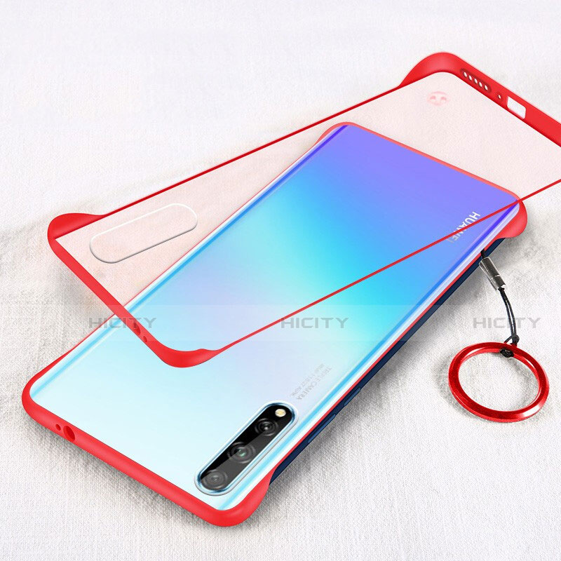 Coque Antichocs Rigide Transparente Crystal Etui Housse H01 pour Huawei Enjoy 10S Rouge Plus