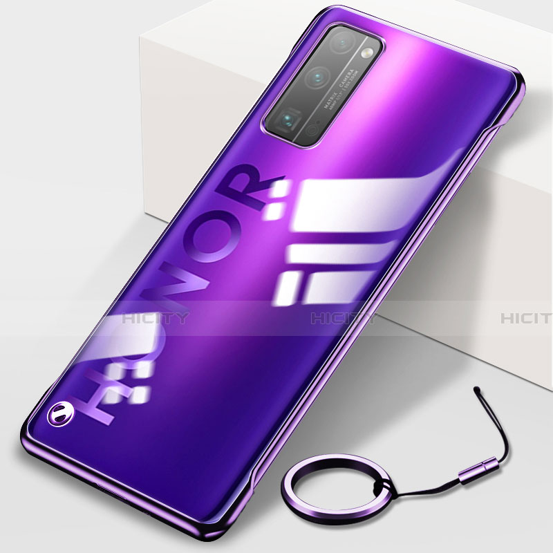 Coque Antichocs Rigide Transparente Crystal Etui Housse H01 pour Huawei Honor 30 Pro+ Plus Violet Plus