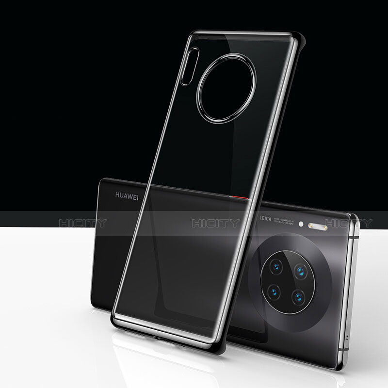 Coque Antichocs Rigide Transparente Crystal Etui Housse H01 pour Huawei Mate 30 Pro Noir Plus