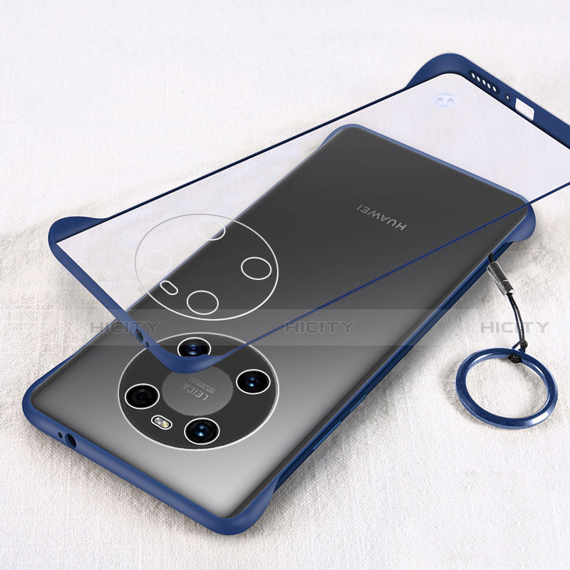 Coque Antichocs Rigide Transparente Crystal Etui Housse H01 pour Huawei Mate 40 Bleu Plus