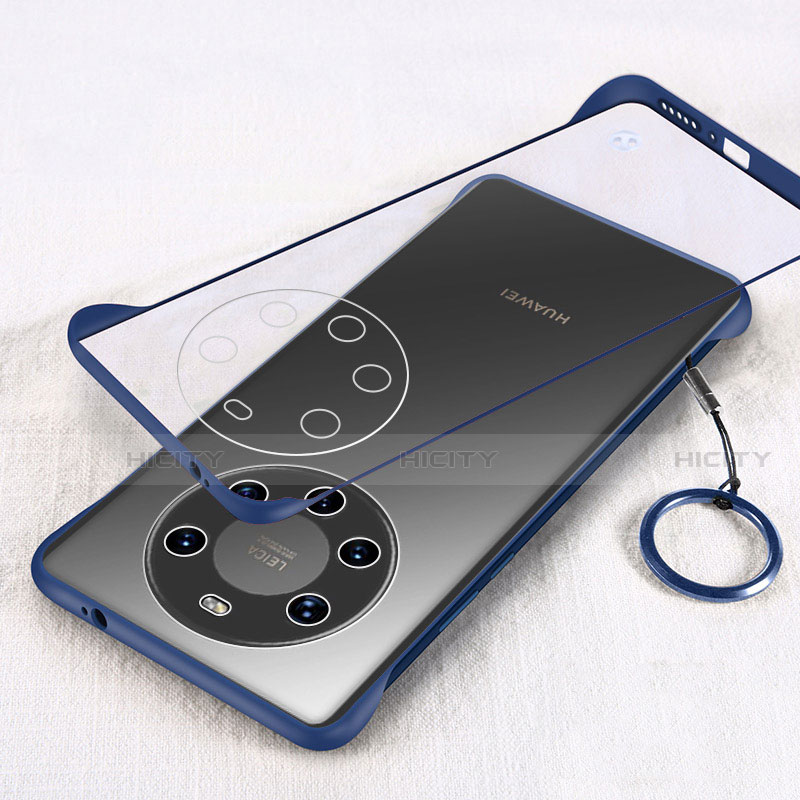 Coque Antichocs Rigide Transparente Crystal Etui Housse H01 pour Huawei Mate 40 Pro+ Plus Bleu Plus