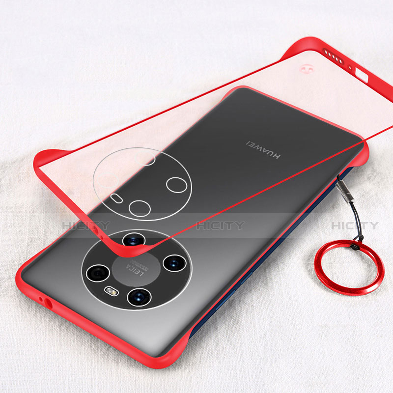 Coque Antichocs Rigide Transparente Crystal Etui Housse H01 pour Huawei Mate 40 Rouge Plus