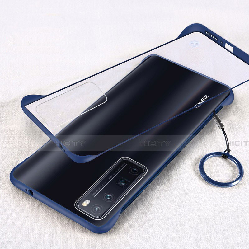 Coque Antichocs Rigide Transparente Crystal Etui Housse H01 pour Huawei Nova 7 Pro 5G Bleu Plus