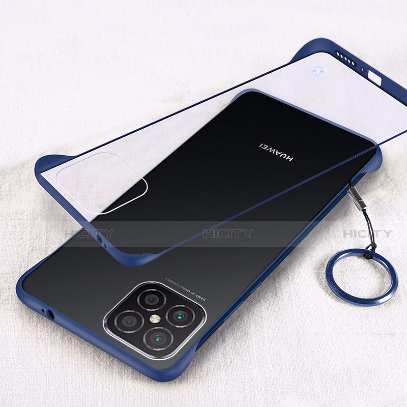 Coque Antichocs Rigide Transparente Crystal Etui Housse H01 pour Huawei Nova 8 SE 5G Bleu Plus