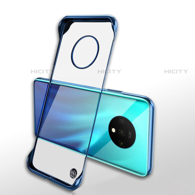 Coque Antichocs Rigide Transparente Crystal Etui Housse H01 pour OnePlus 7T Bleu Plus