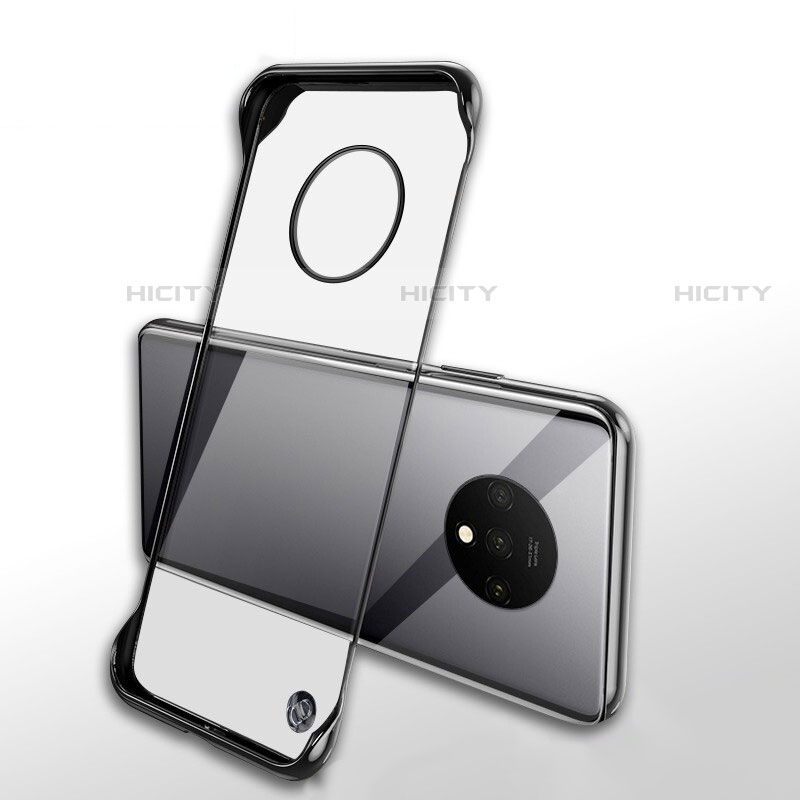 Coque Antichocs Rigide Transparente Crystal Etui Housse H01 pour OnePlus 7T Noir Plus