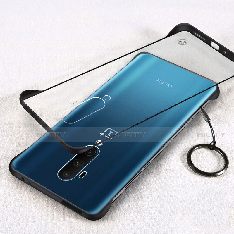 Coque Antichocs Rigide Transparente Crystal Etui Housse H01 pour OnePlus 7T Pro 5G Noir Plus