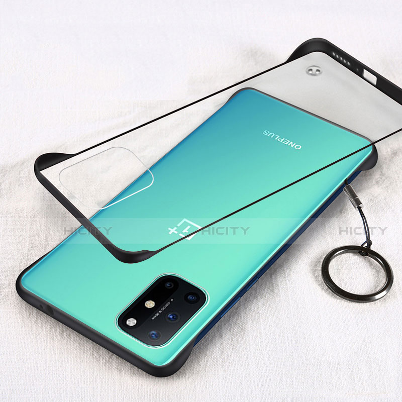 Coque Antichocs Rigide Transparente Crystal Etui Housse H01 pour OnePlus 8T 5G Noir Plus