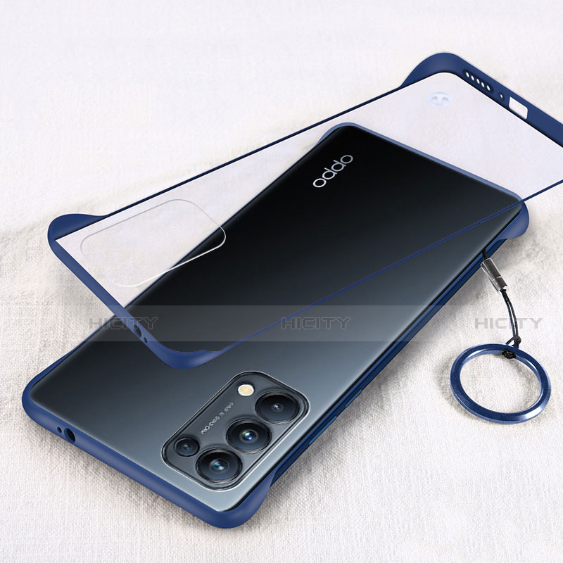 Coque Antichocs Rigide Transparente Crystal Etui Housse H01 pour Oppo Find X3 Lite 5G Bleu Plus