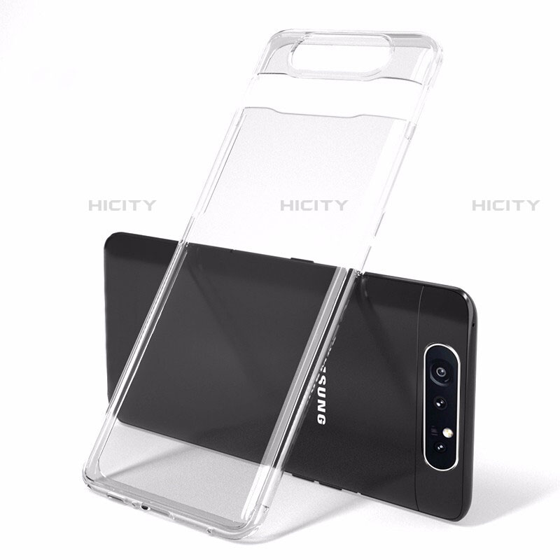 Coque Antichocs Rigide Transparente Crystal Etui Housse H01 pour Samsung Galaxy A80 Clair Plus