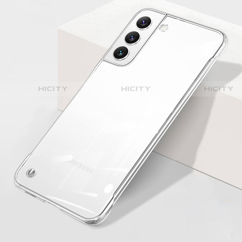 Coque Antichocs Rigide Transparente Crystal Etui Housse H01 pour Samsung Galaxy S22 5G Argent Plus