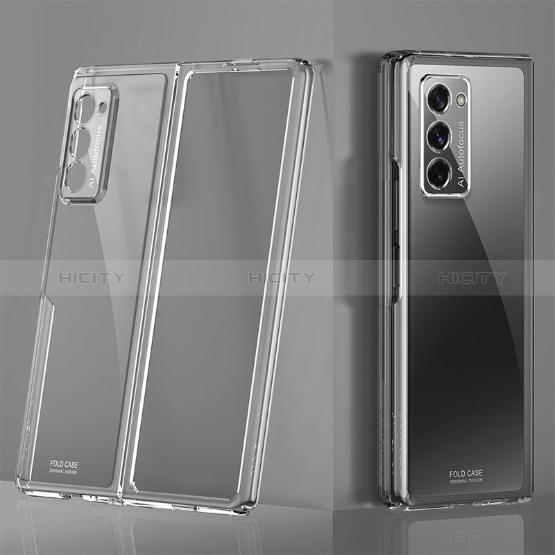Coque Antichocs Rigide Transparente Crystal Etui Housse H01 pour Samsung Galaxy Z Fold2 5G Plus