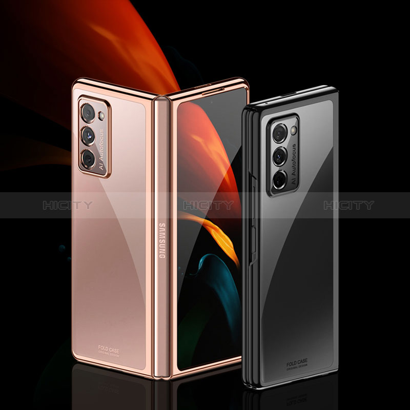 Coque Antichocs Rigide Transparente Crystal Etui Housse H01 pour Samsung Galaxy Z Fold2 5G Plus