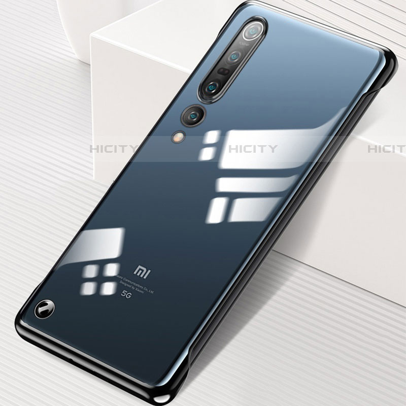 Coque Antichocs Rigide Transparente Crystal Etui Housse H01 pour Xiaomi Mi 10 Pro Noir Plus